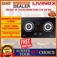 [FREE SHIP] LIVINOX LGH-218 2B-BL BUILT-IN FLEXI GAS HOB 218 2B GAS STOVE DAPUR GAS