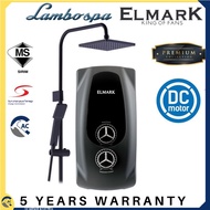 [DC PUMP ] ELMARK LAMBOSPA WATER HEATER WITH RAINSHOWER | HANDSHOWER | DC PUMP | SHOWER | MANDI