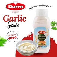 Garlic Sauce 400g by Durra – Smooth & Aromatic Middle Eastern Dip (Halal)