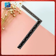 1pc L-square Metal Carpenter L-square 90° Ruler Angle Ruler for Measuring (Black)  kgirgmall