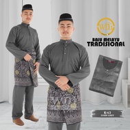 BAJU MELAYU TRADISIONAL (DARK GREY)