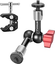 Lanxire Super Camera Clamp with 5 x 1/4” and 1 x 3/8" Thread - 5.9“ Rosette Magic Arm - 1/4’’-20 Scr
