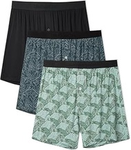 Pack of 3/5 Bamboo Men's Underwear Boxer Shorts Loose Boxer Shorts Men Soft Breathable for Men and B