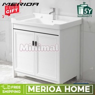 Aluminum Floor Standing Bathroom Cabinet Washbasin Cabinet Combination Bathroom Washbasin Balcony In