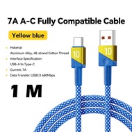 USB Type A to Type C Multifunction Fast Charging 7A Data Cable - EXCT-ZQ
