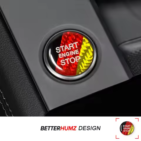For Audi A3 8Y A4 B9 A7 Q3 Q5 Q7 A5 A6 C6 S6 Carbon Fiber Engine Start Button Ignition Key Trim Stic