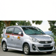 Original Perodua Myvi lagi best 2011-2017 Door Moulding Lining Rubber Outer Glass Window Getah Pintu