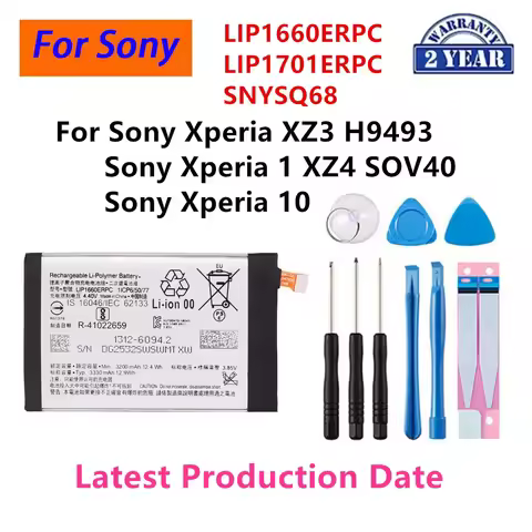 Battery LIP1660ERPC LIP1701ERPC SNYSQ68 For Sony Xperia 10 XZ3 H9493 1 XZ4 SOV40 I3113 I3123 I4113 I