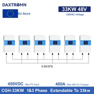 Daxtromn 6.5kVA 48V Hybrid Parallel Solar Inverter 230V 5500W Pure Sine Wave Inverter 80A MPPT Can b
