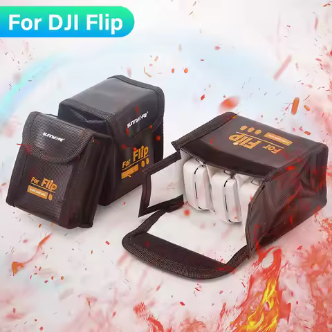 Battery Safe Bag for DJI Filp Fireproof Explosion-Proof Portable Guard Case for DJI Filp Drone Batte
