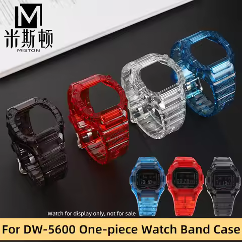 For Casio GW-B5600 Watch bezel 3229 DW-5600 DW5600 mod Kit GW-M5610 transparent Silicon strap Case G