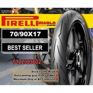 Tyre 2023 Tayar 70/90x17 Pirelli Rosso Sport Y15ZR Y125ZR YSuku LC135 Lagenda 110 115 Honda RS150 Wa