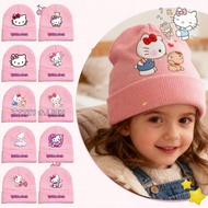 Fashion Winter Warm Hat Kids Girl Cute Hello Kitty Pink Hat Knitted Hat
