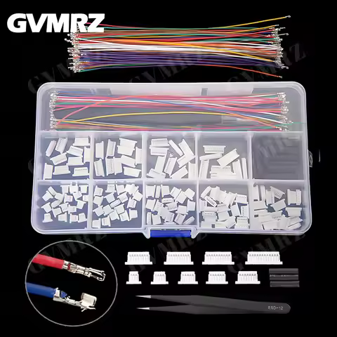 SH1.0MM JST 1mm Cable Connector Kit JST Male Header 3P-12P with 28AWG Crimped With Terminal for GPS 