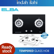 Elba Dapur Gas Kaca 2 Burner Tempered Glass Hob EGH-K8842G(BK)