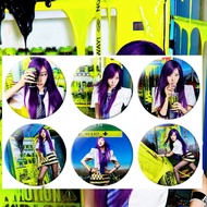 Kpop AESPA GISELLE Member Mirror Keychain and Badge