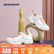 Skechers斯凯奇官方女子情侣休闲运动鞋小白鞋老爹鞋 66666214-WNT 白色/自然色 37.5