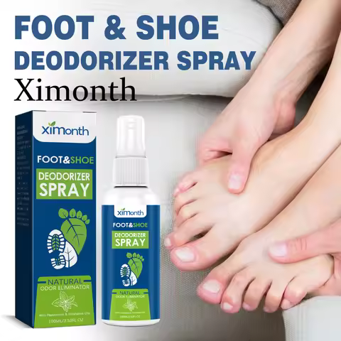 Ximonth Foot Deodorant Spray Relieve Foot Sweat Eliminate Foot Odors Soothing Itching Lasting Fragra
