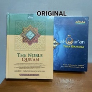 Al Quran Three Languages English Arabic Indonesian Latin Transliteration A5 21x16x4 cm The Noble Qur