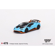 Mini GT Lamborghini Huracan STO Blu Laufey 475