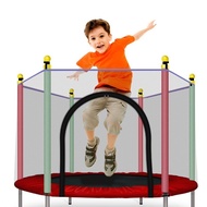 Trampoline Toys For Kids To Jump With Protective Mosquito Net Children Safety Size 140 Cm. X 122 Cm