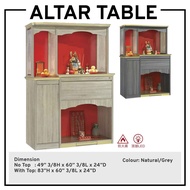 Altar Table Altar Cabinet Prayer Cabinet Prayer Table 5FT Altar Table FengShui Table Buddha Table 神台 5尺 Chinese Altar