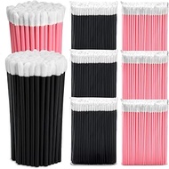 600pcs Disposable Lip Applicators, Lipstick Brushes & Lip Wands - Black & Pink 3.6 Inch Hygienic Mak