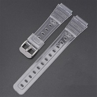 Watch Strap for Casio F-91W F-84 F-105/108 A-158/168 AE-1200/1300 Transparent Colorful Silicone Brac