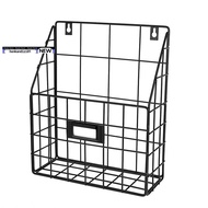 【honkandizi01.sg】Wire Mail Basket - Wall Mounted Hanging Folder/Document Organizer - Economic &amp; Easy to Install Tray for Home Office &amp; More (1 Slot)