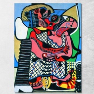 Art reproduction the kiss Picasso Pablo ppc46 รูปติดผนัง ภาพที่มีชื่อเสียง ภาพพิมพ์รายละเอียดคมชัดเท