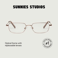 Sunnies Studios Optical Frame Graham(Eyeglasses with Free Replaceable Lens Grades for Men and Women)