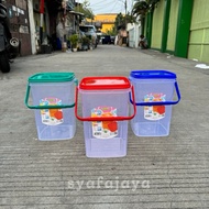 Square Plastic Jar Water Container/ 6.5 Liter Food Jar/