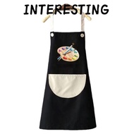 INTERESTING Art Bibs, Drawing Dressing Waterproof Children Painting Apron,  Easy Clean Polyester Bak