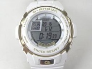 [專業模型] 運動錶 [CASIO G-7700LV] 卡西歐G-SHOCK男士手錶G-7700LV白色/金色海外模式/