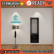 [Cargo] 1 ALUMINUM HANDLE J128 UK L60 X T180 FULSET JENDELO ALUMINIUM ALUMINIUM 180X60 180X160 L 60 