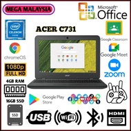 ACER 11 N7 C731 (Fresh) || 4GB RAM 16GB SSD 11.6 Display HD Quality || Best Students Play Store Chromebook Laptops