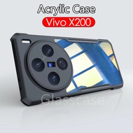 Casing For Vivo X200 X 200 Pro X200Pro VivoX200Pro VivoX200 2024 Acrylic Clear Phone Case Shockproof