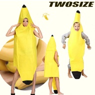 Adult Halloween Fun Banana Cosplay Costume Children Performance Costume Tropical Fruit Banana Hoodie
