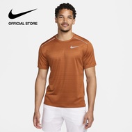 Nike Mens Dri-FIT Miler Short-Sleeve Running Tee - Safety Orange ไนกี้ เสื้อยืดวิ่งแขนสั้นผู้ชาย Dri