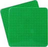 Large Plate Compatible with Lego Duplo, 38 x 38 cm Base Plate, Construction Toy for Girls and Boys (