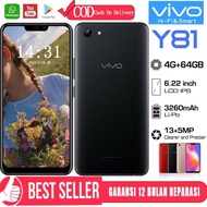 Hp Vivo Y81 Ram 4 64Gb Handphone Android Termurah Smartphone 6.22Inci
