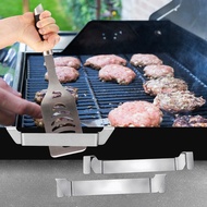 Lv lifes Lv lifes Barbecue Grill BBQ Stainless Steel Grill Pan Shovel Grill Barbecue Tool Fixed Hook Rack Barbecue Accessories