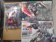 🥶‼️$300全走!!![全新未砌]‼️[HG] Gundam 高達 gundam 高達模型1/144 (GN-000) 0 Gundam [Type A.C.O]+1/144 Gundam AGE-