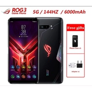 New Asus ROG 3 5G Gaming Phone 6.59" 12 RAM 128ROM Snapdragon865 6000mAh 144HZ FHD+ AMOLED  ROG