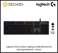 Logitech G512 Carbon Lightsync RGB Mechanical Gaming Keyboard Bundle with Wrist Rest