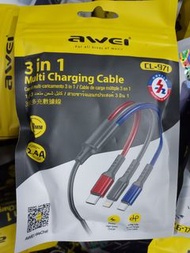3合1充電線 3 in 1 charging Cable