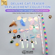 Pet Supplies Feather Cat Teaser Wand Replacement Heads Series Fairy Wand Cat Toy Cat Teaser Cat Wand
