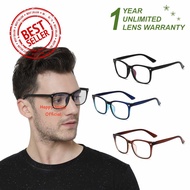 Korean Anti-Blue Lens Radiation Glasses - Men and HijabWanita - HM054 (Group)