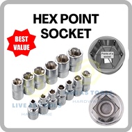 Hex Box Socket/ Hex Point Socket/ Wrench Adaptor 8MM-32MM Hexagon 6 Point