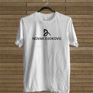 men brand tshirt summer top tees New Novak Djokovic Logo White T-Shirt Tee EURO SIZE Style Round Tee